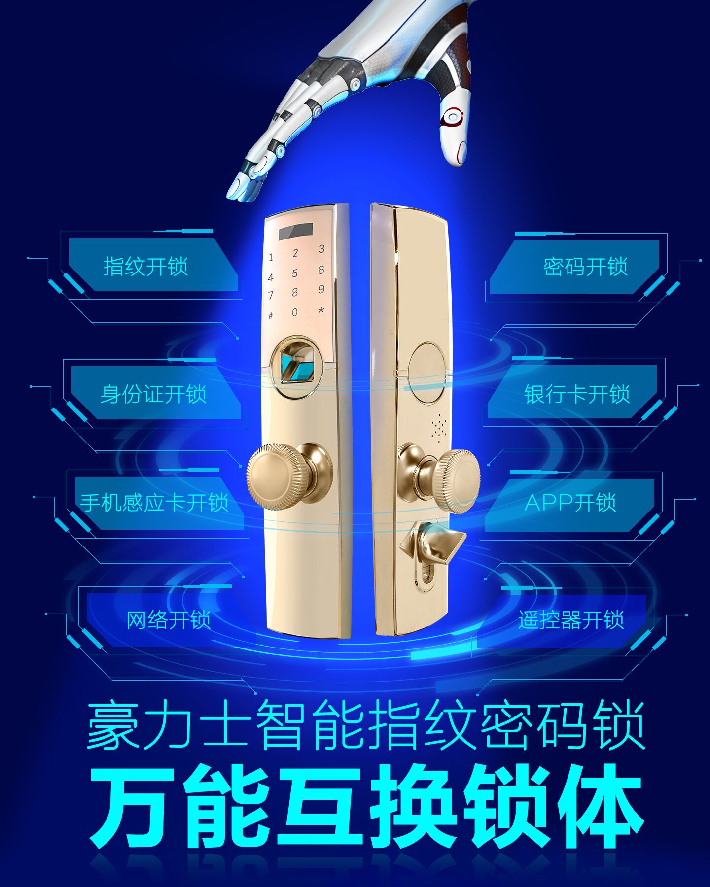 豪力士智能锁教你选购一把好的智能锁